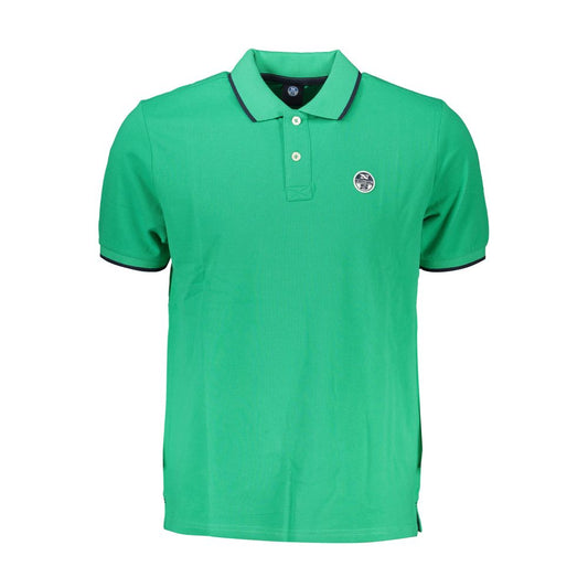 North Sails Green Cotton Polo Shirt - Performance and Style Combined