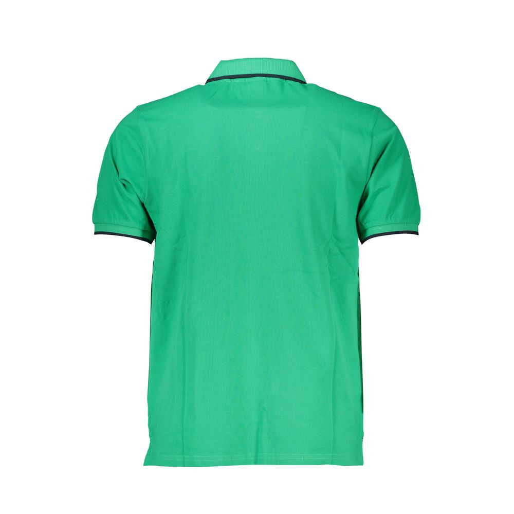 North Sails Green Cotton Polo Shirt - Performance and Style Combined