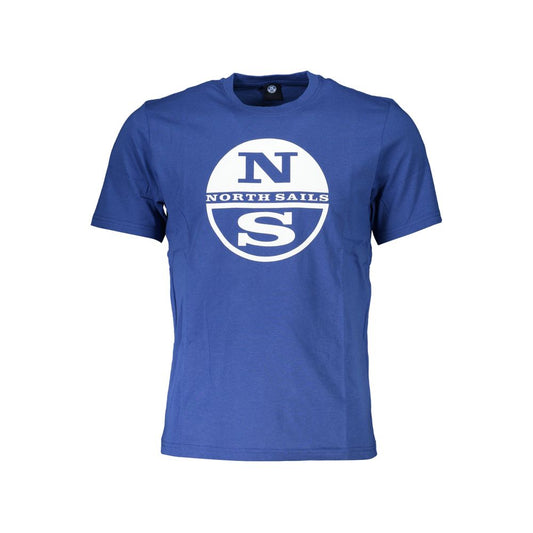 North Sails Blue Cotton T-Shirt: Effortless Nautical Style