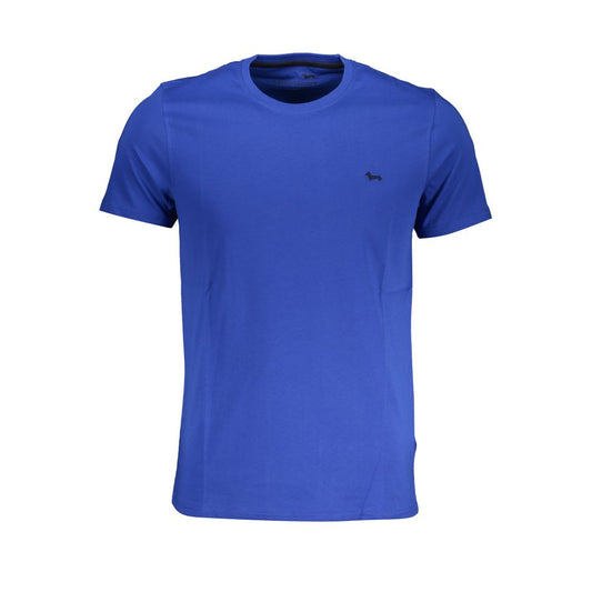 Harmont & Blaine Blue Cotton T-Shirt - Classic Comfort Redefined