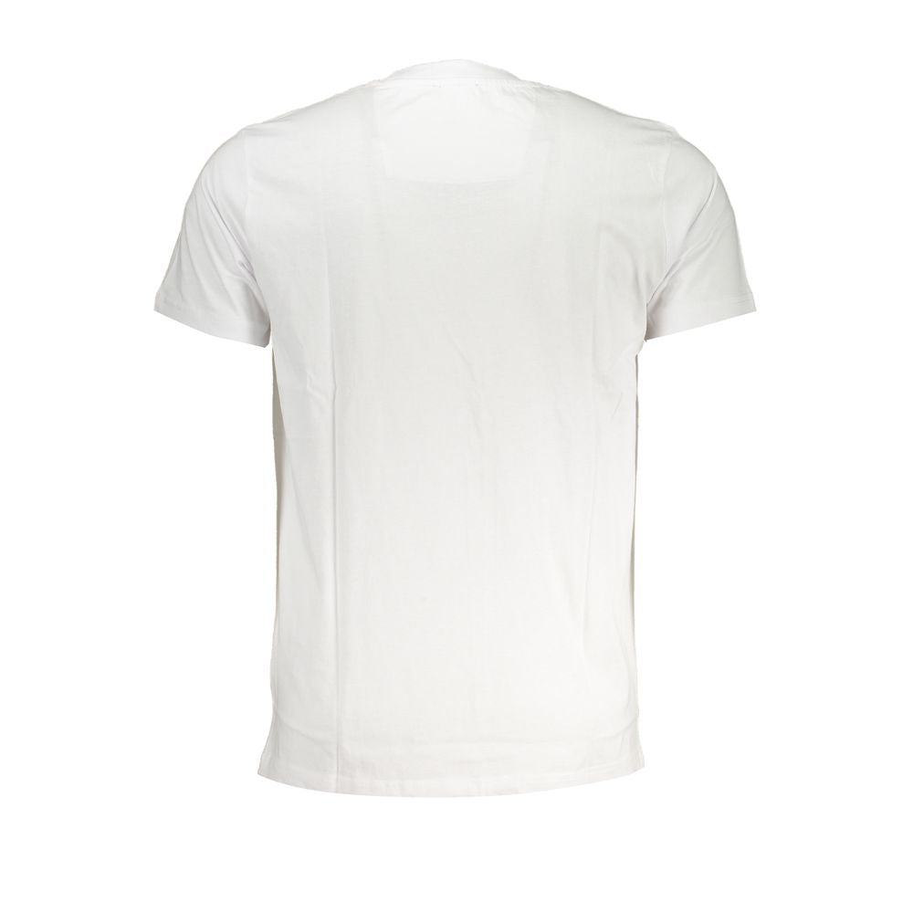 Cavalli Class White Cotton T-Shirt - Bold Statement Style