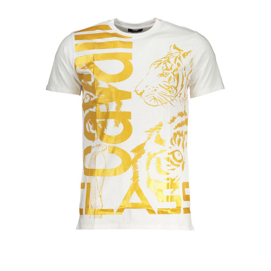 Cavalli Class White Cotton T-Shirt - Effortlessly Chic Style