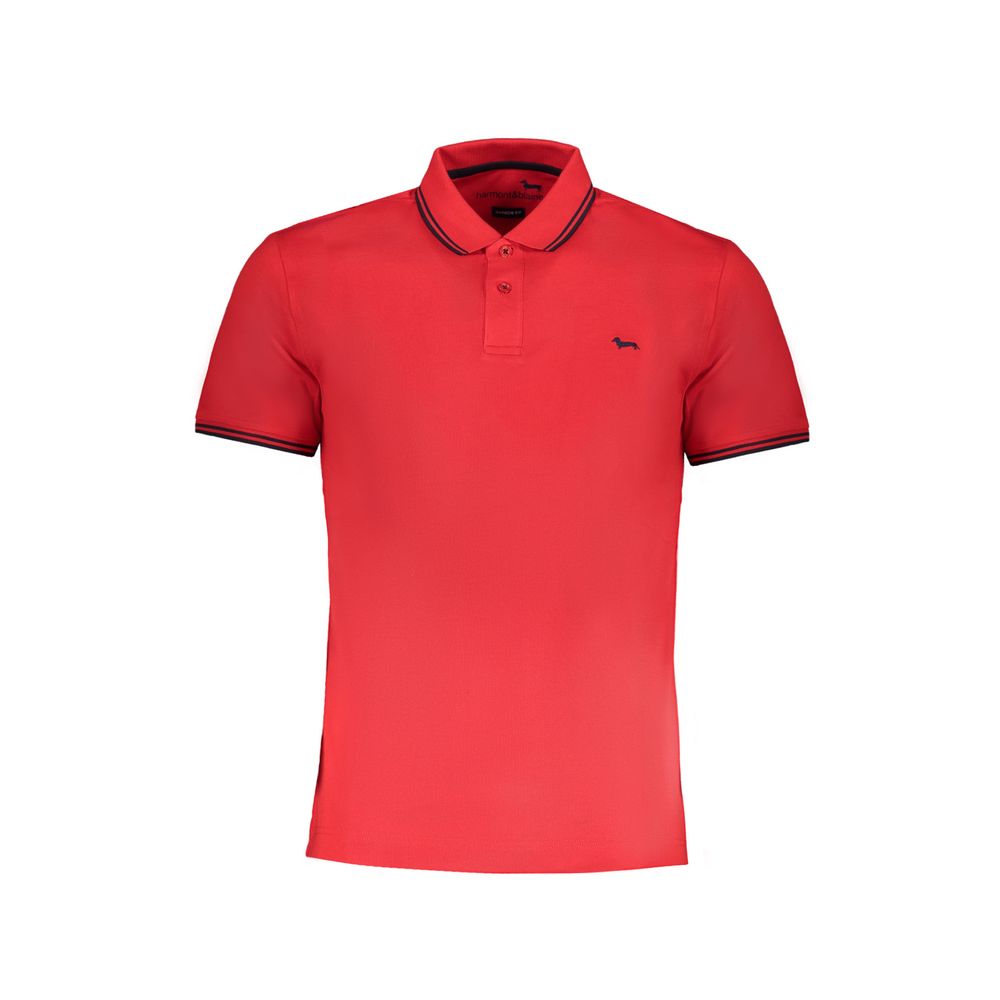 Harmont & Blaine Red Cotton Polo Shirt – Stylish Comfort for Every Occasion