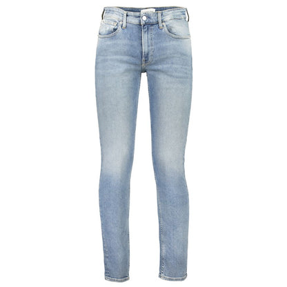 Calvin Klein Blue Cotton Slim Taper Jeans