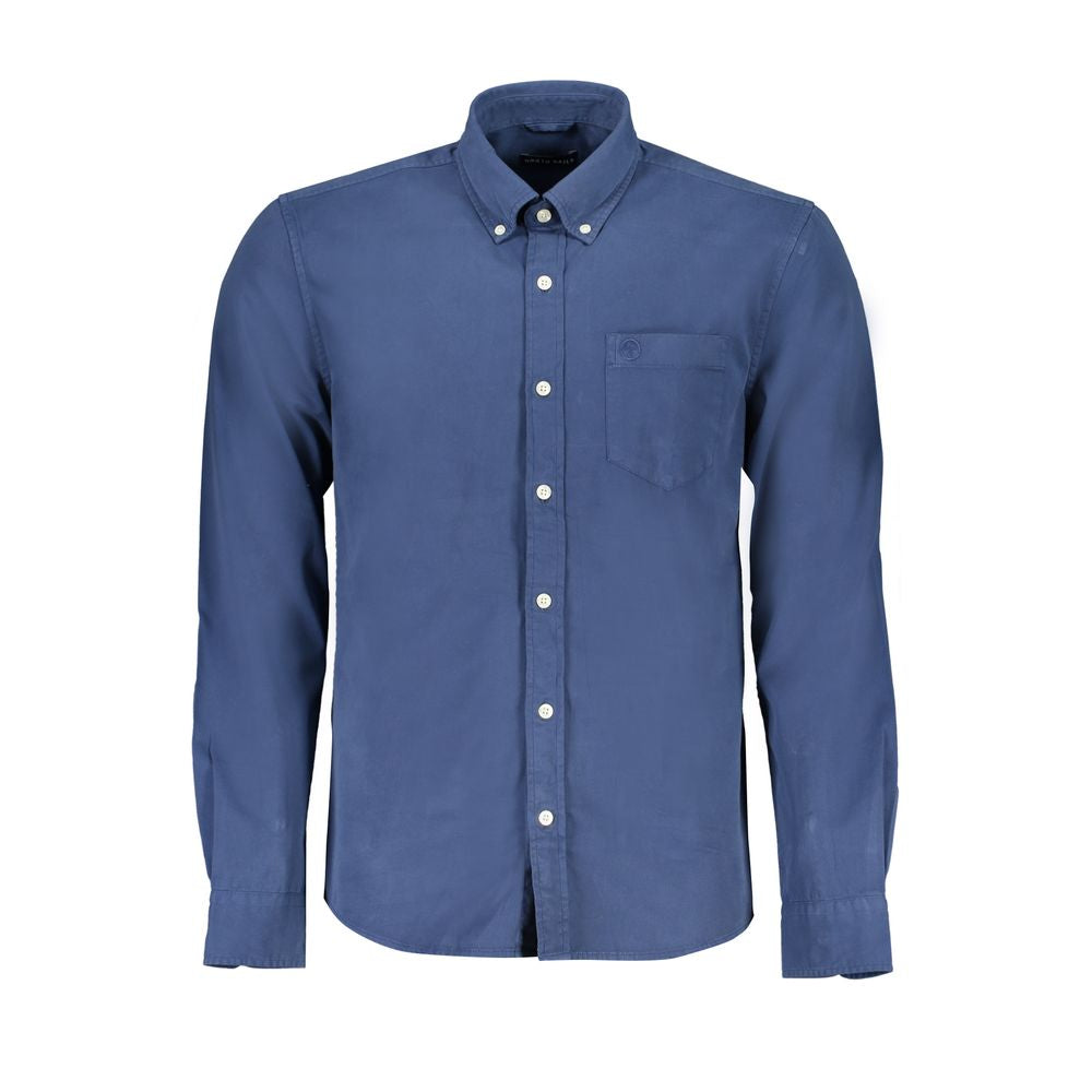 North Sails Blue Cotton Shirt - Classic Comfort Meets Modern Style