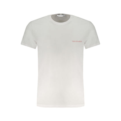Trussardi White Cotton T-Shirt - Stylish Essential
