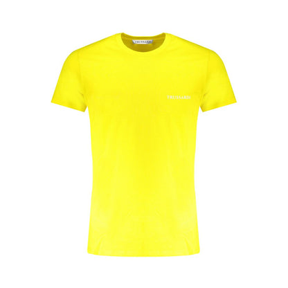 Trussardi Yellow Cotton T-Shirt - Style Meets Comfort