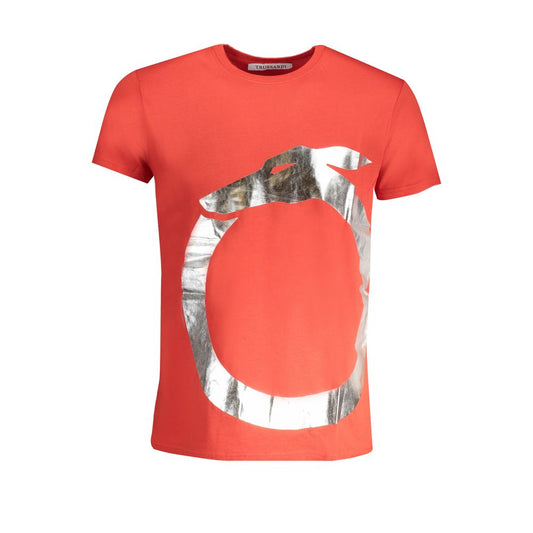 Trussardi Red Cotton T-Shirt - Iconic Style and Comfort