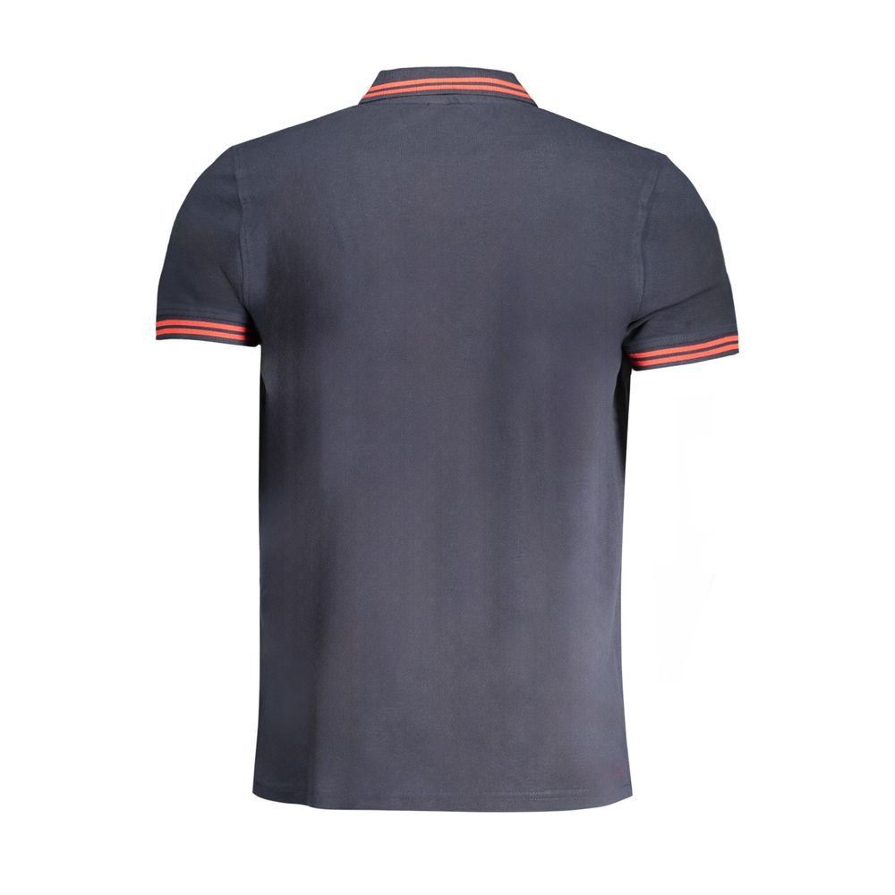 Cavalli Class Blue Cotton Polo Shirt - Stylish Sophistication