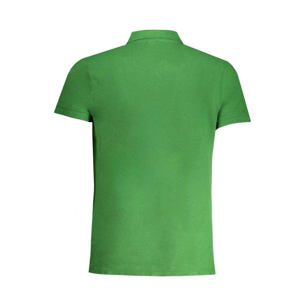 Cavalli Class Green Cotton Polo Shirt - Stylish and Elegant