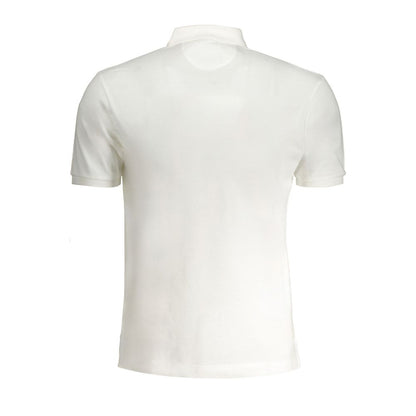 La Martina White Cotton Polo Shirt - Refined Casual Elegance