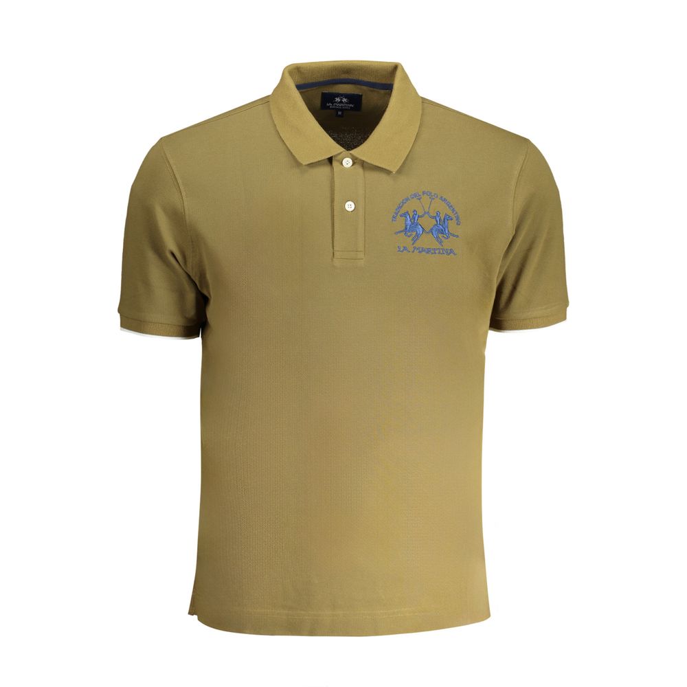 La Martina Green Cotton Polo Shirt - Elevate Your Casual Style