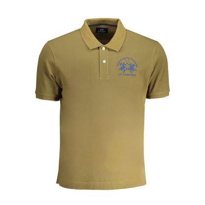 La Martina Green Cotton Polo Shirt - Elevate Your Casual Style