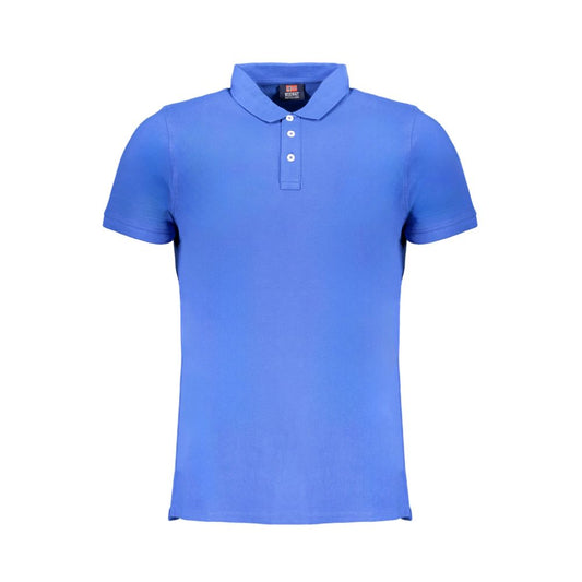 Norway 1963 Blue Cotton Polo Shirt - Classic Scandinavian Style