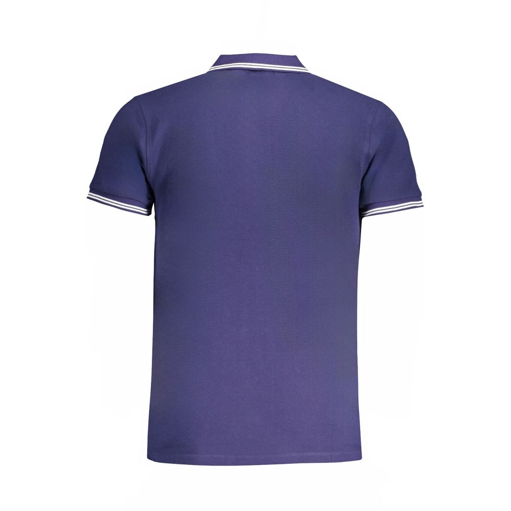 Cavalli Class Blue Cotton Polo Shirt - Timeless Elegance
