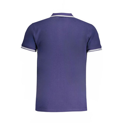 Cavalli Class Blue Cotton Polo Shirt - Timeless Elegance