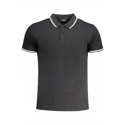 Cavalli Class Nero Cotton Men Polo