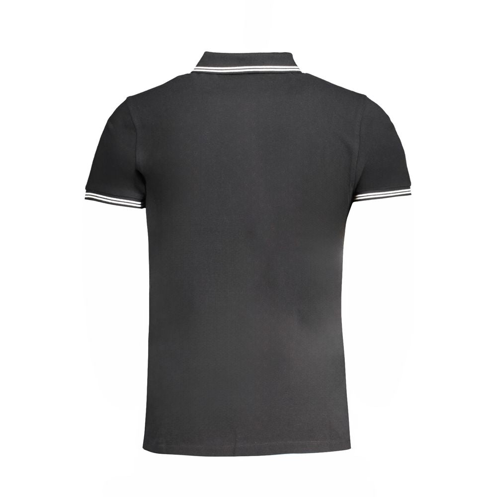 Cavalli Class Nero Cotton Men Polo