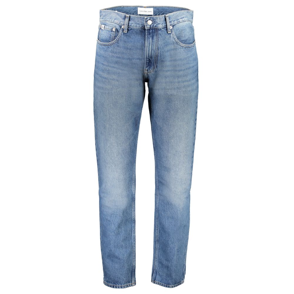 Calvin Klein Blue Cotton Authentic Straight Jeans