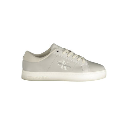 Calvin Klein Brown Leather Men Sneakers