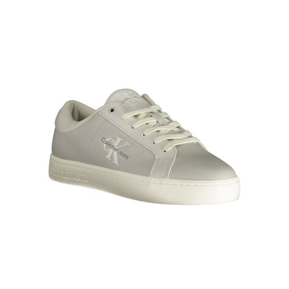 Calvin Klein Brown Leather Men Sneakers