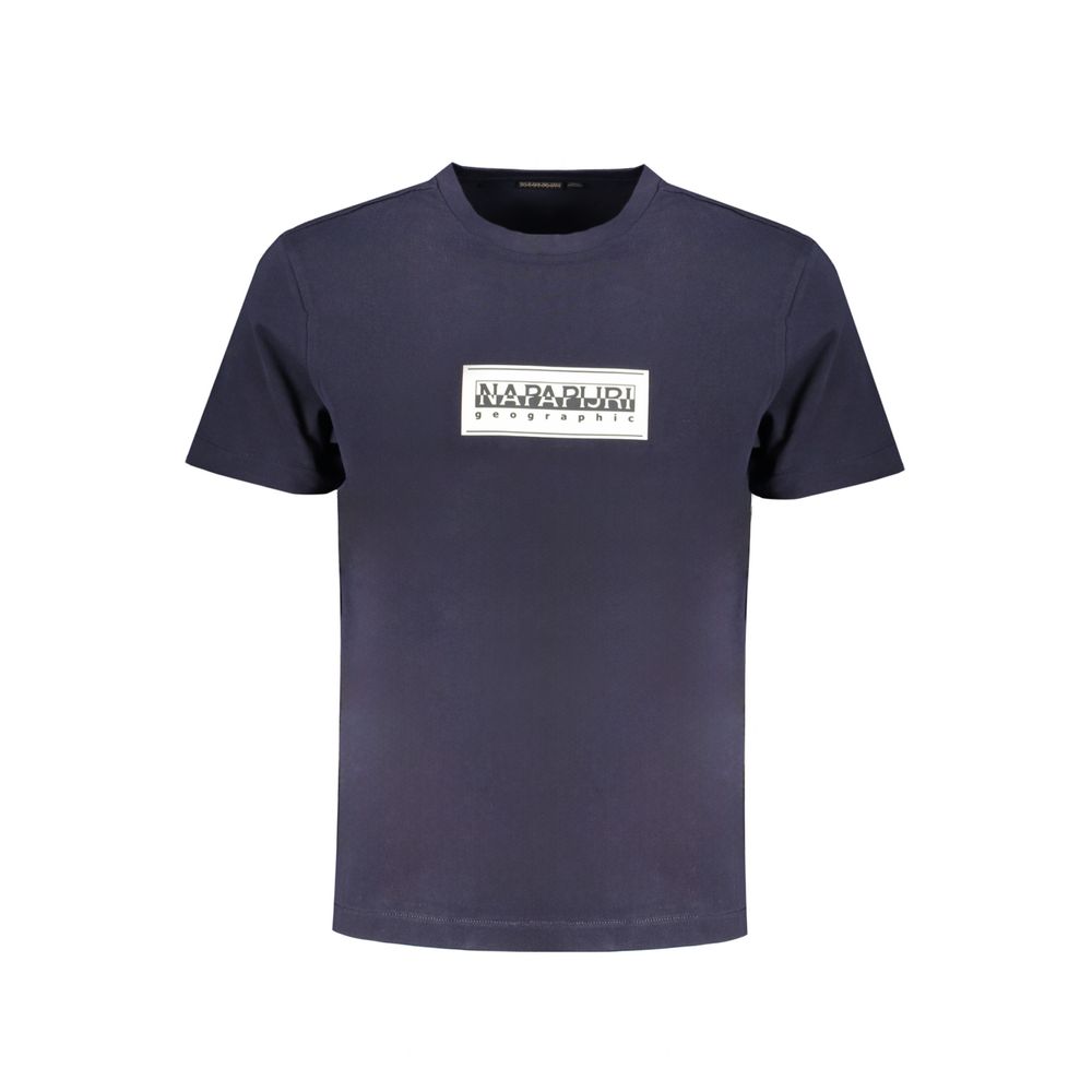 Napapijri Blue Cotton T-Shirt - Relaxed Fit