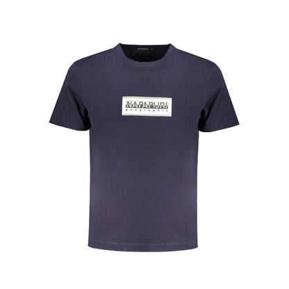 Napapijri Blue Cotton T-Shirt - Relaxed Fit