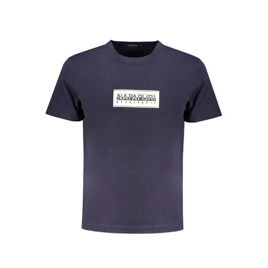 Napapijri Blue Cotton T-Shirt - Relaxed Fit