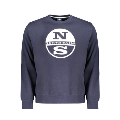 North Sails Blue Cotton Sweater: Functional and Stylish Casualwear