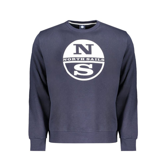 North Sails Blue Cotton Sweater: Functional and Stylish Casualwear