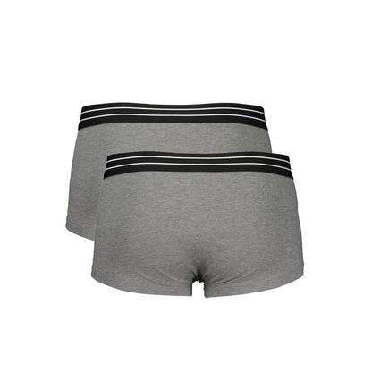 Cavalli Class Brown Cotton Men Boxer - Dual Pack