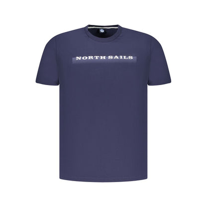 North Sails Blue Cotton Men T-Shirt - Essential Casualwear