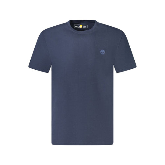 Timberland Blue Cotton T-Shirt - Slim Fit Crew Neck