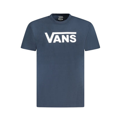 Vans Blue Cotton T-Shirt - Classic Fit Crew Neck