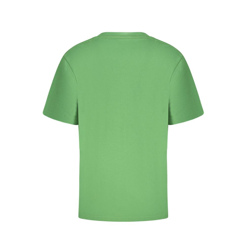 Vans Green Cotton T-Shirt - Classic Fit Crew Neck