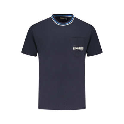 Napapijri Blue Cotton T-Shirt - Relaxed Fit