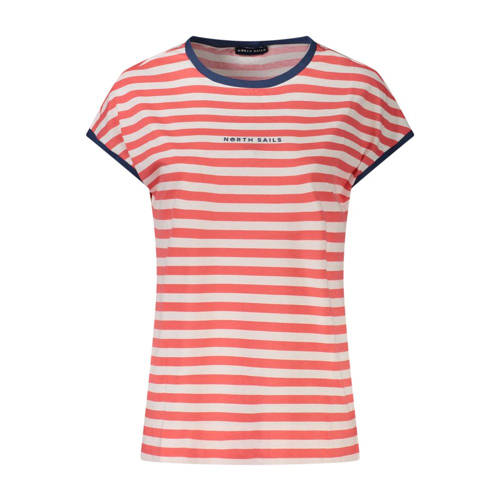 North Sails Red Sleeveless Striped T-Shirt