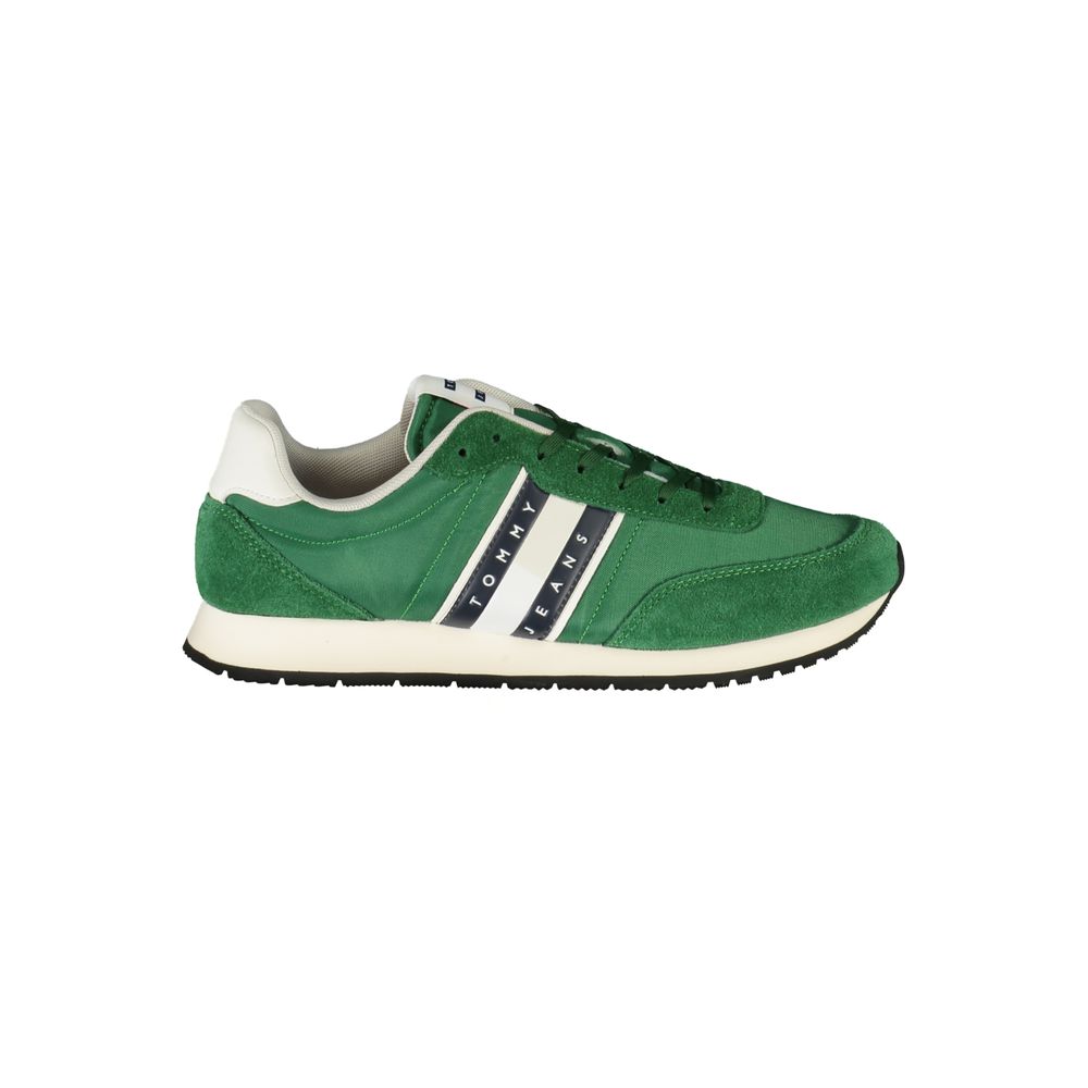 Tommy Hilfiger Green Polyester Men Sneakers