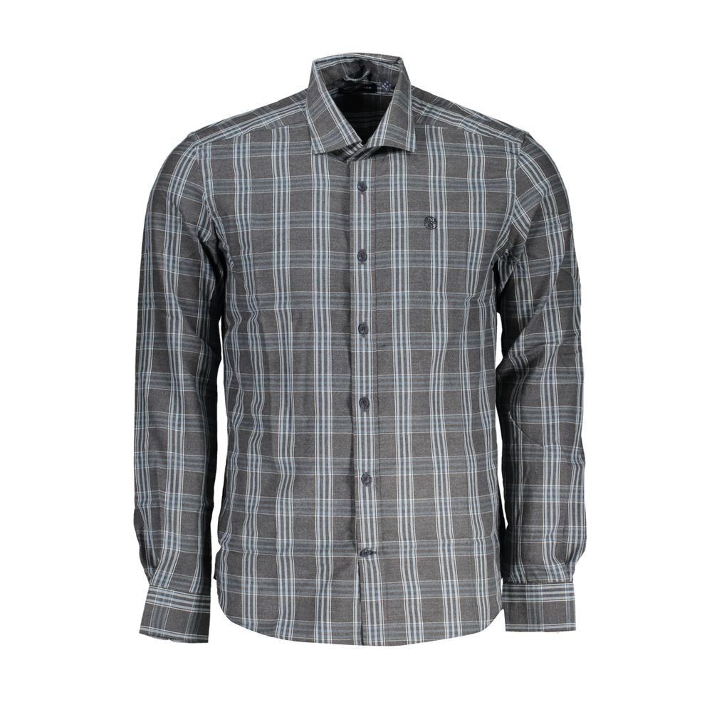 North Sails Brown Cotton Men's Check Shirt