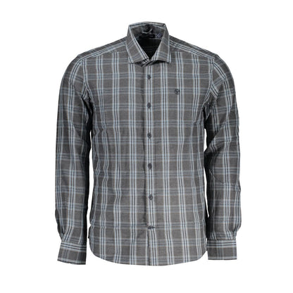 North Sails Brown Cotton Men's Check Shirt