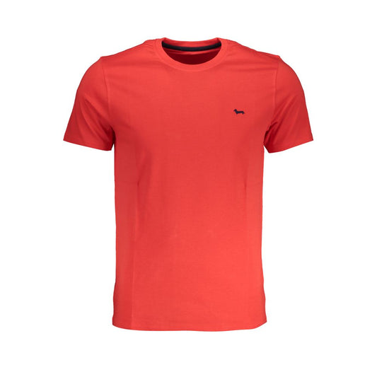 Harmont & Blaine Red Cotton T-Shirt - Effortlessly Stylish Elegance