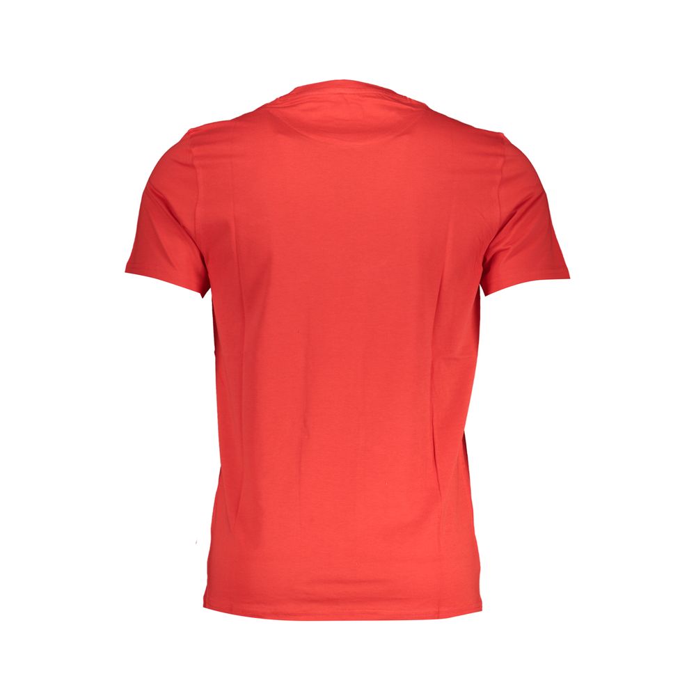 Harmont & Blaine Red Cotton T-Shirt - Effortlessly Stylish Elegance