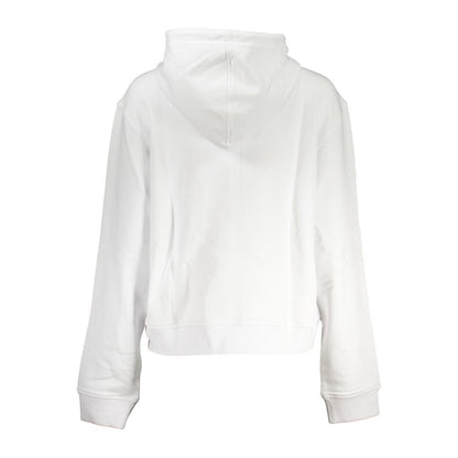 K-WAY White Cotton Long Sleeved Hooded Sweatshirt
