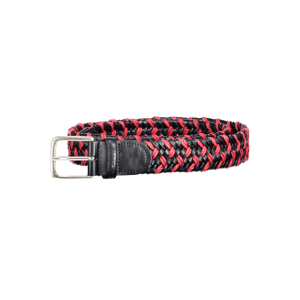 Gant Red & Black Woven Leather Belt for Men