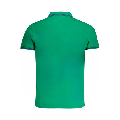Cavalli Class Green Cotton Polo Shirt - Stylish Sophistication