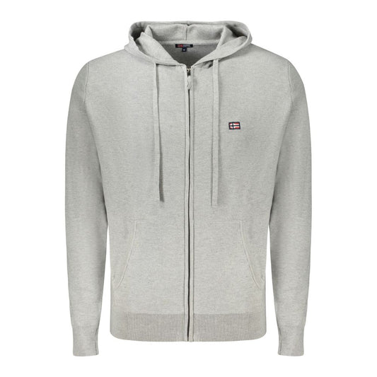 Norway 1963 Gray Polyamide Long Sleeve Hooded Cardigan