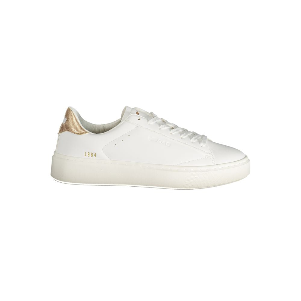 Gas White Polyester Women Sneaker - Leonard LTX Sports Shoe