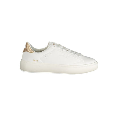 Gas White Polyester Women Sneaker - Leonard LTX Sports Shoe