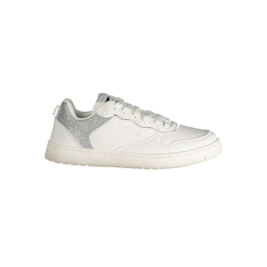 Gas White Polyester Women Sneaker - Ambra Mix