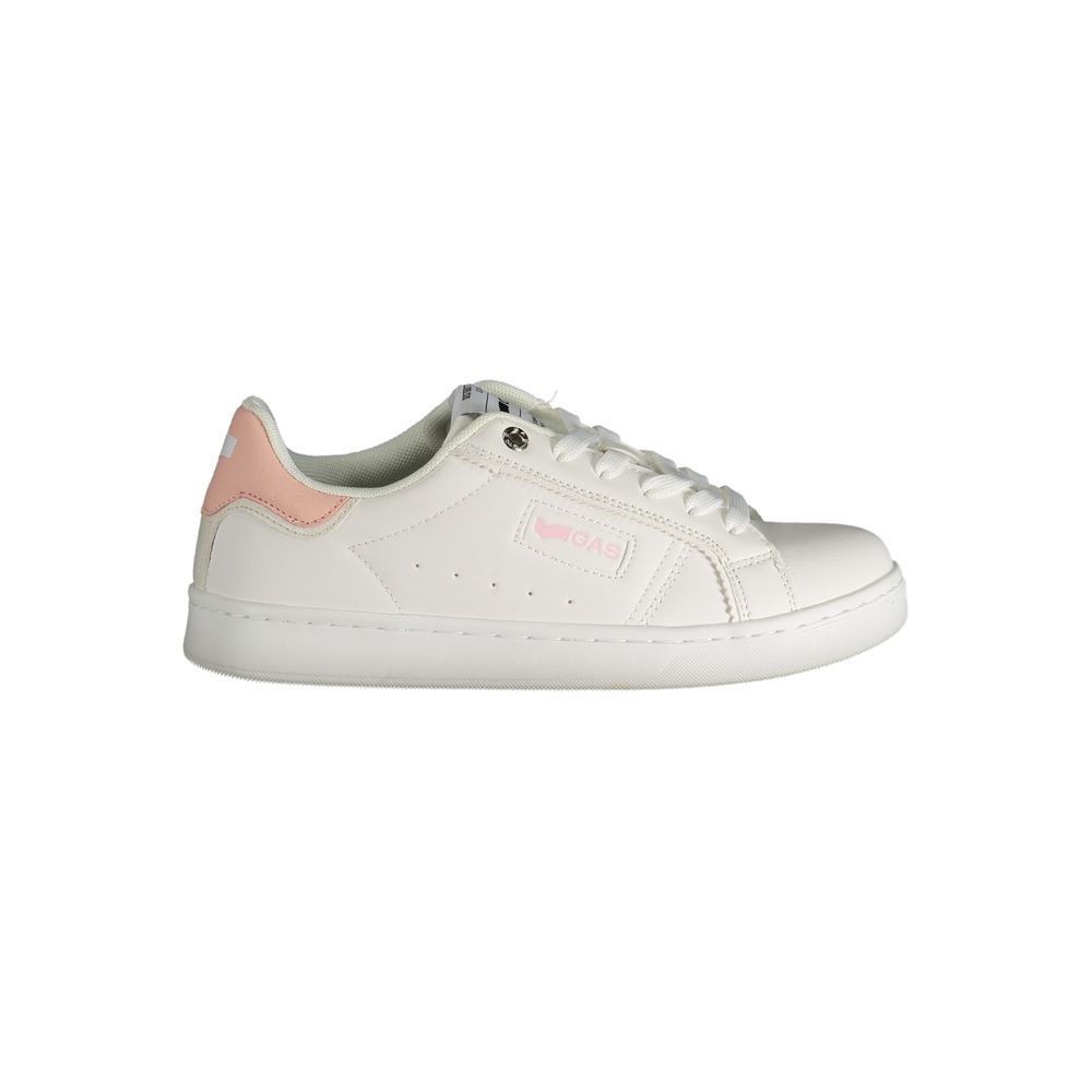 Gas White Polyester Women Sneaker - Jade LTX